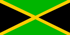 National- und Handelsflagge Jamaikas